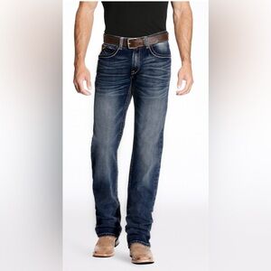Ariat Men's Relaxed Fit Blue Jeans Loop Lock